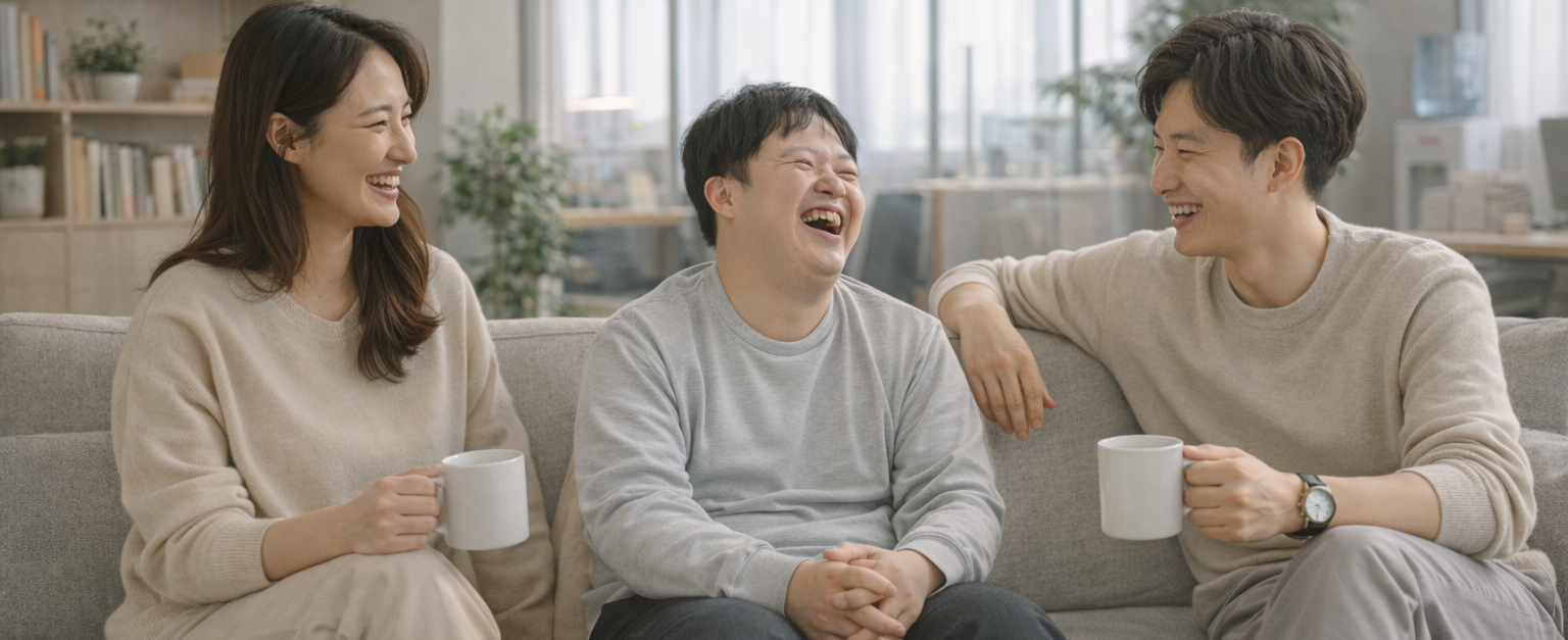 발달장애인과 비장애인이 함께하는 모습